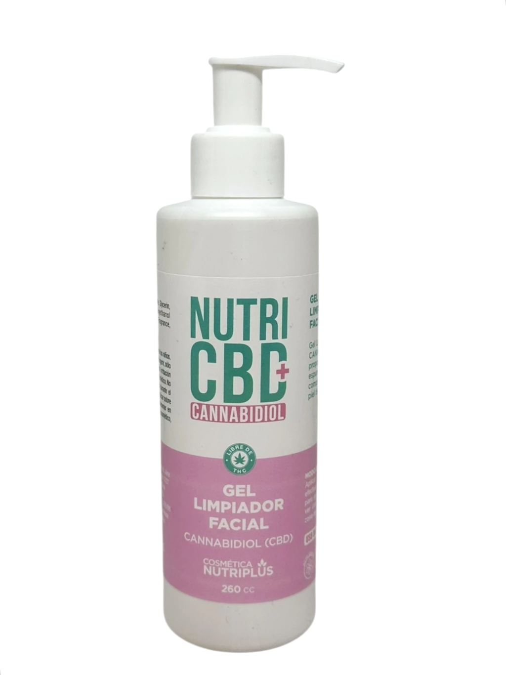 Gel limpiador facial CBD Nutriplus 260ml